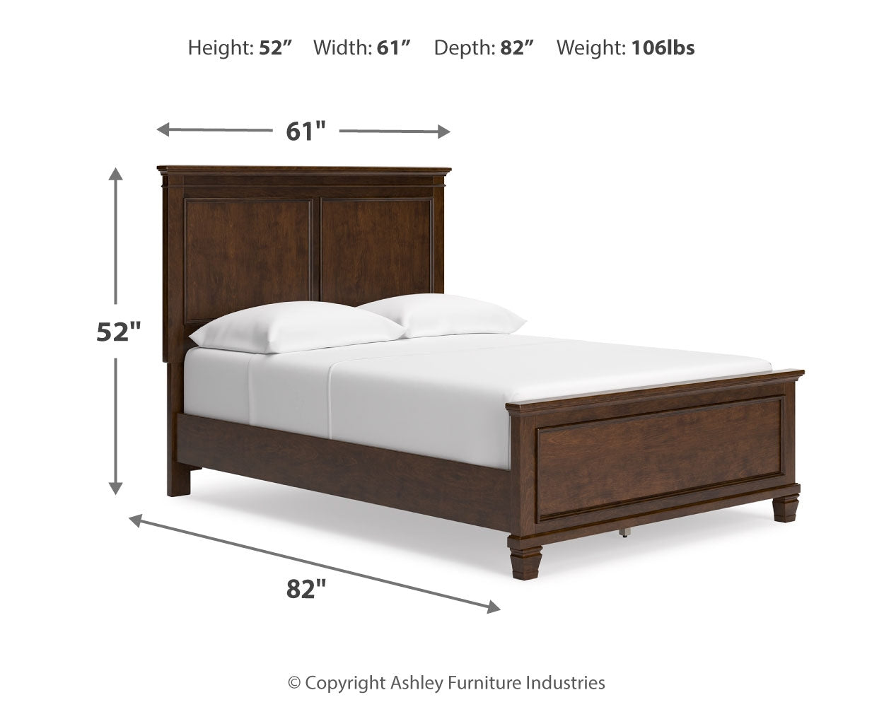 Danabrin Full Panel Bedroom Set with Dresser and Mirror