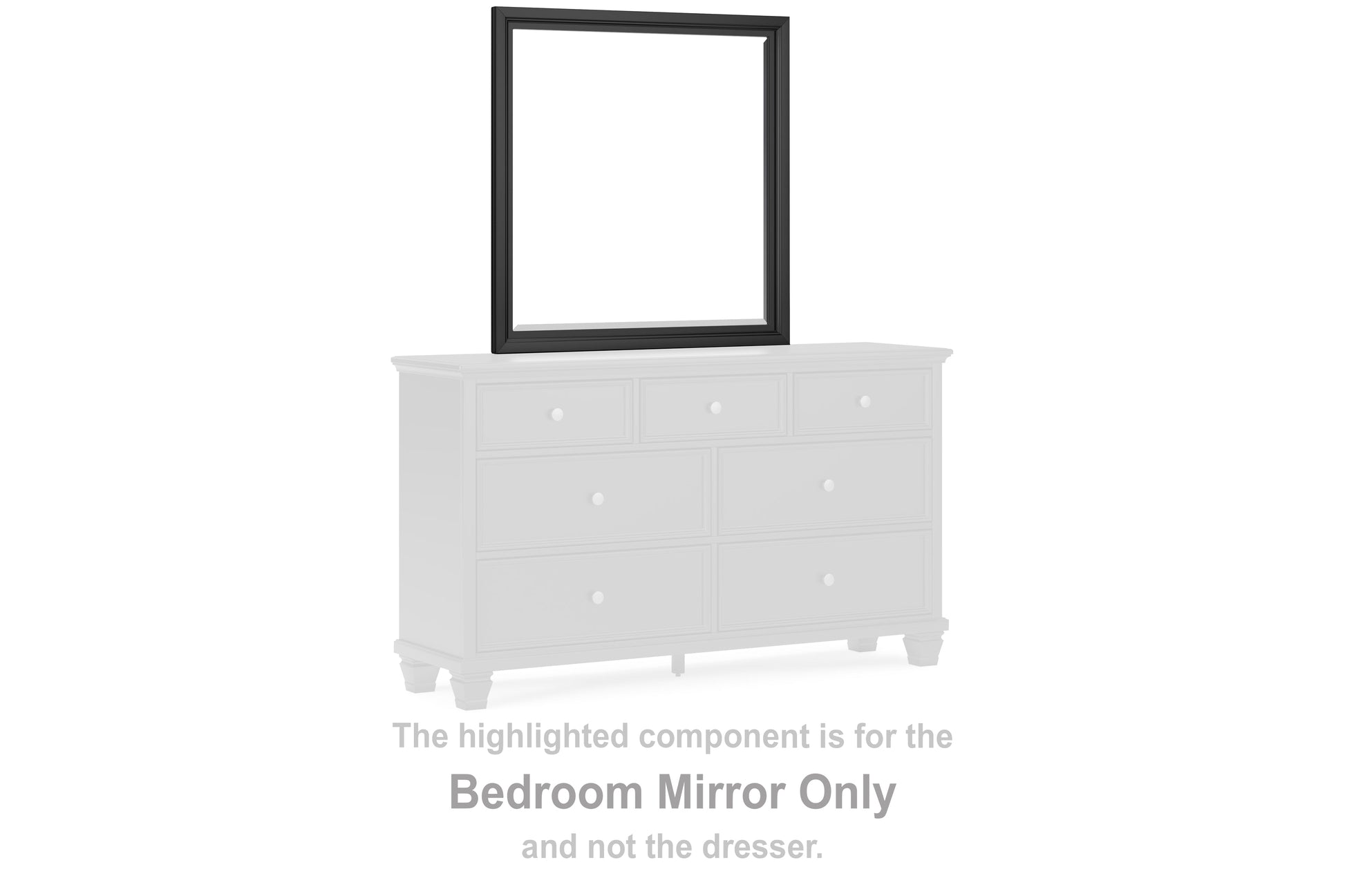 Lanolee Black Bedroom Mirror - Ornate Home