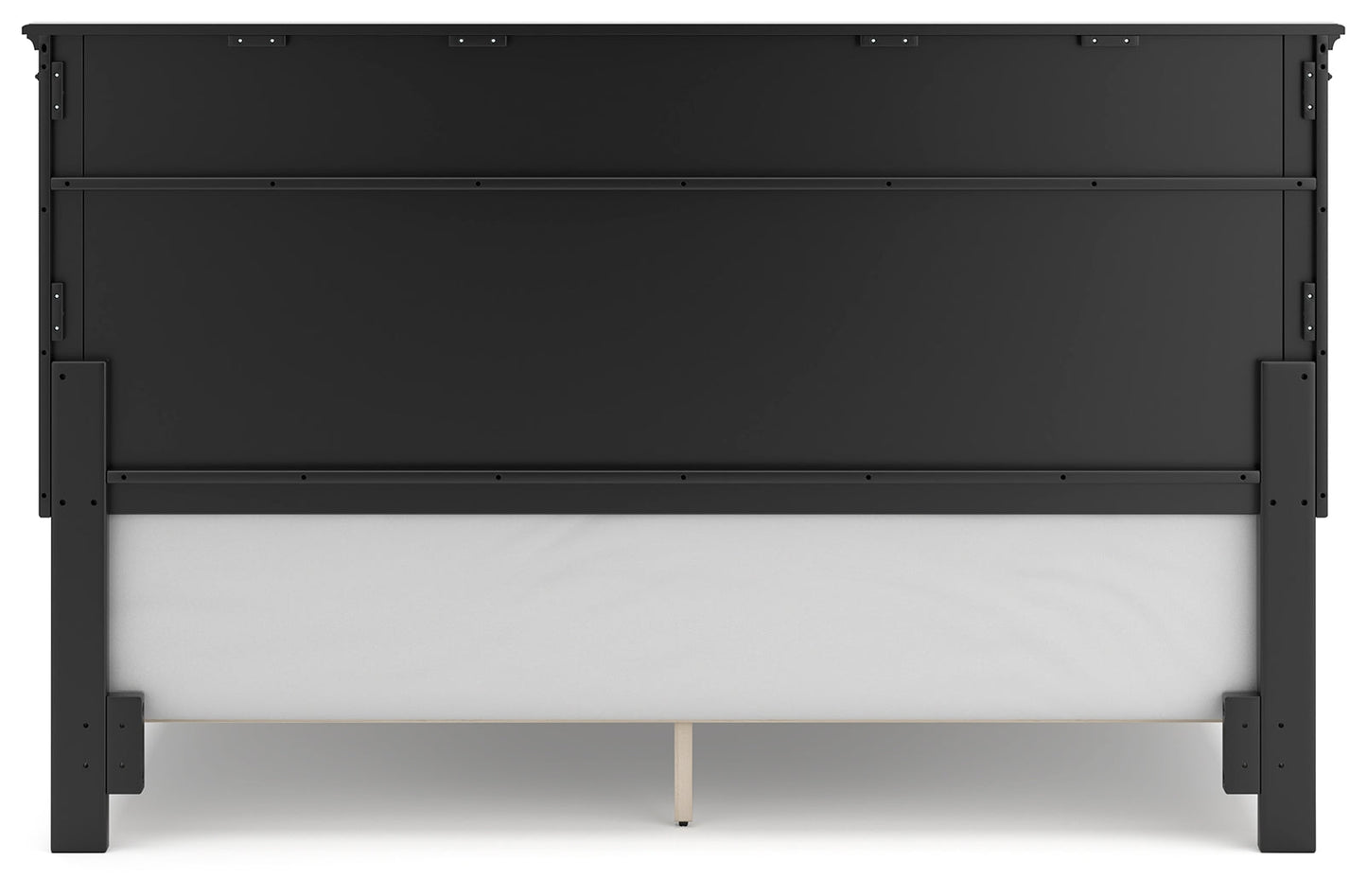 Lanolee Black California King Panel Bed