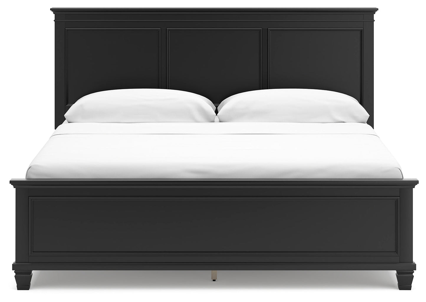 Lanolee Black California King Panel Bed