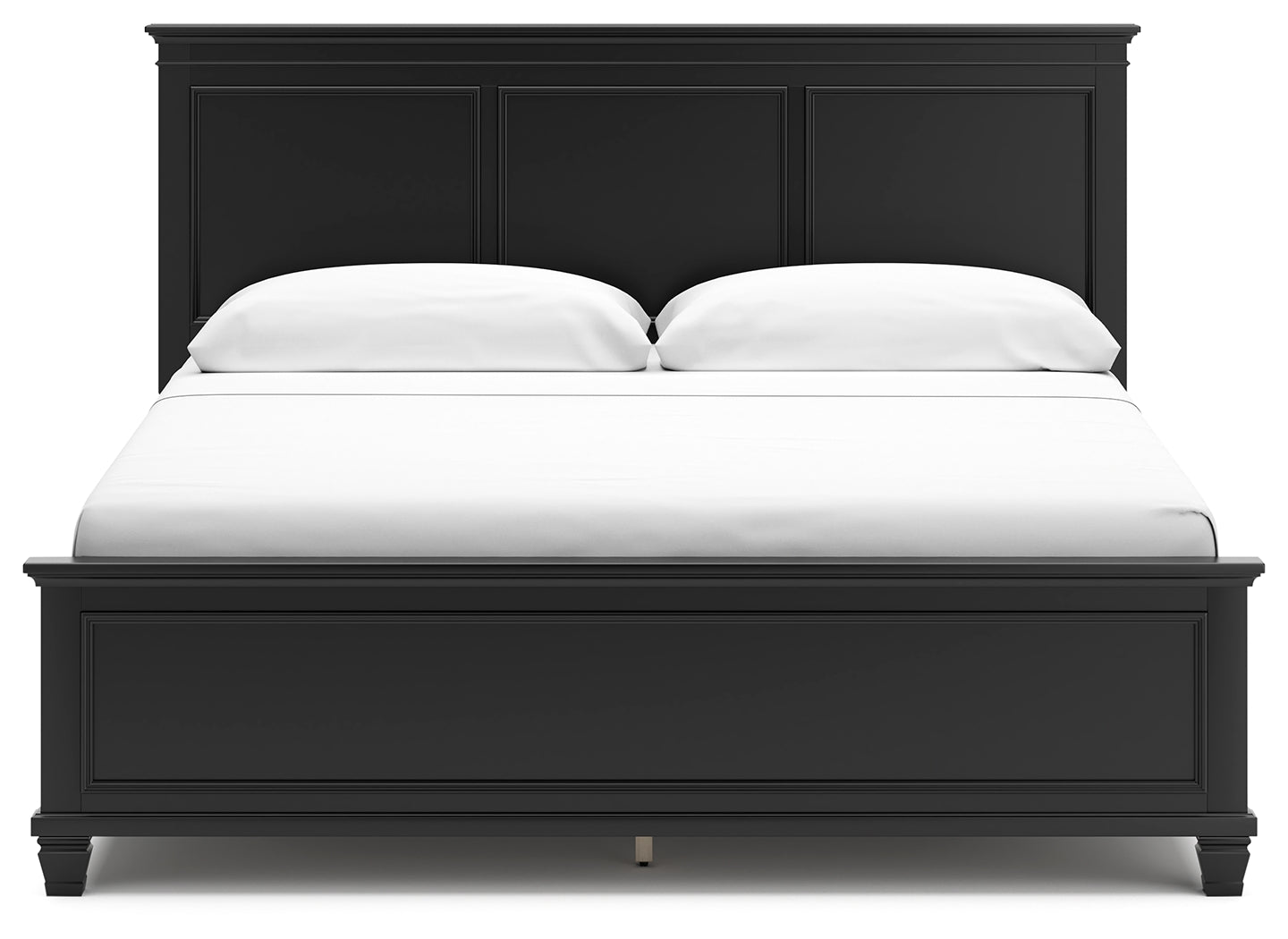 Lanolee Black King Panel Bed