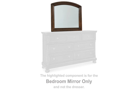 Porter Rustic Brown Bedroom Mirror - Ornate Home