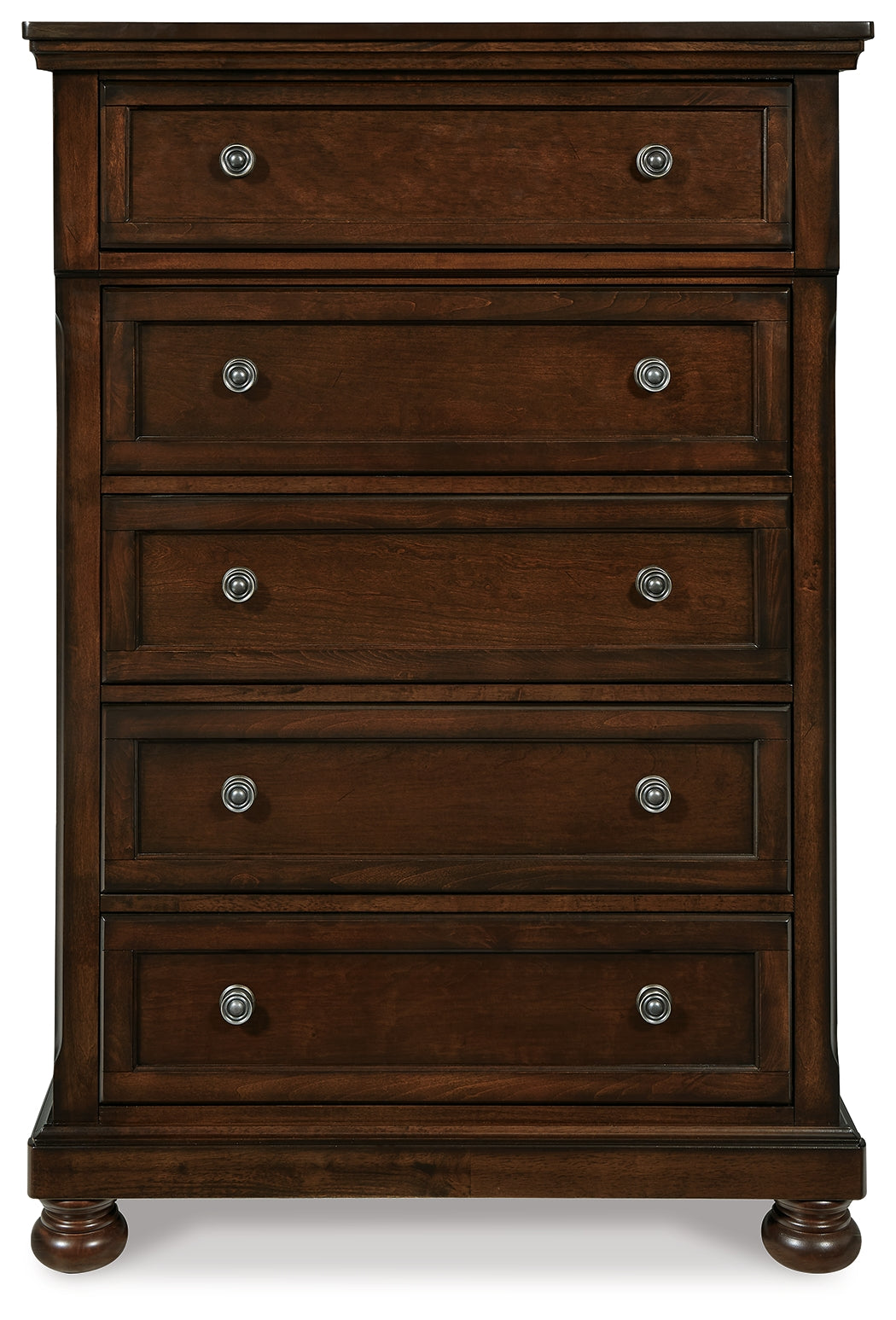 Porter Rustic Brown King Panel Bedroom Set with Dresser, Mirror, Chest and Nightstand