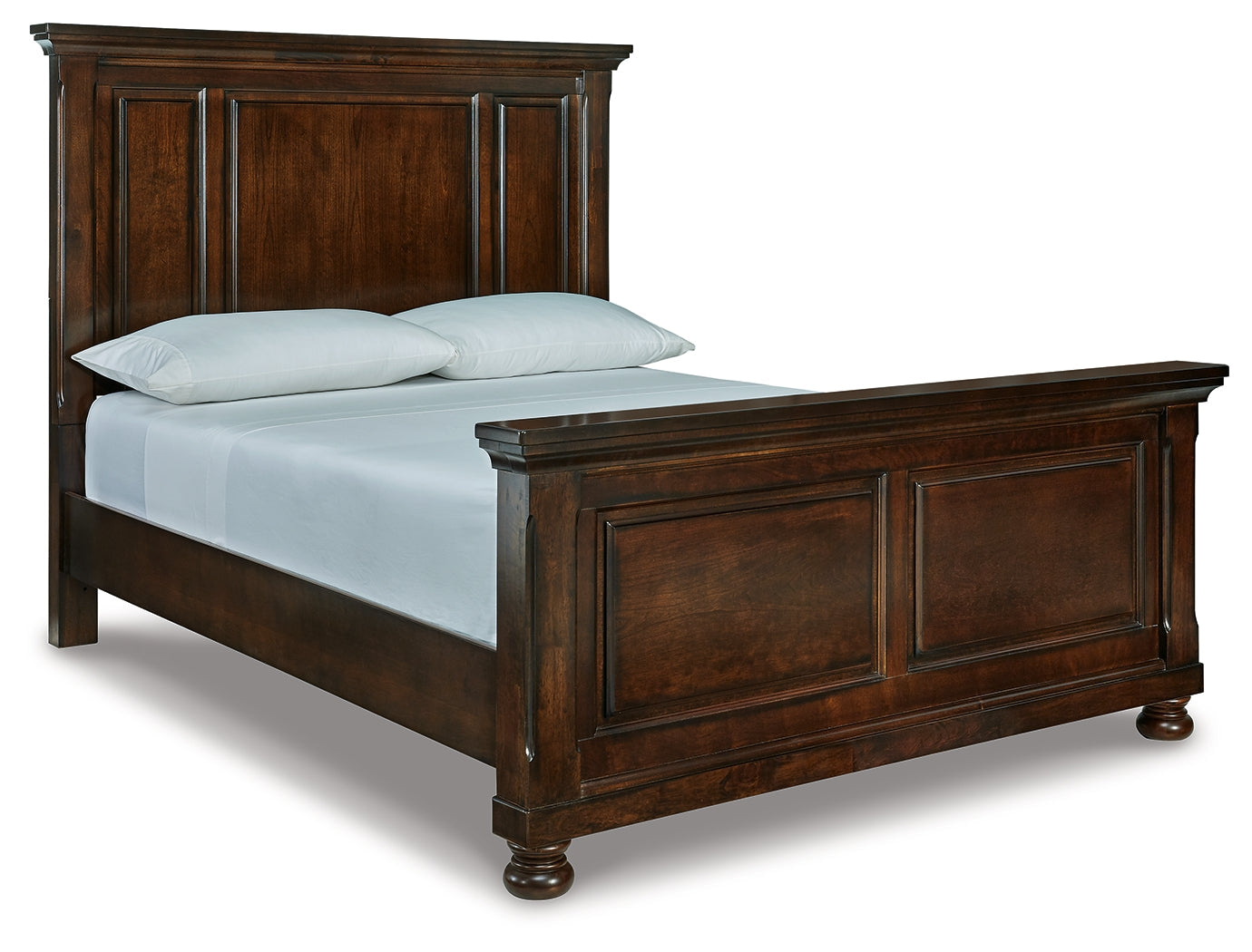 Porter Rustic Brown Queen Panel Bedroom Set with Dresser, Mirror and Nightstand