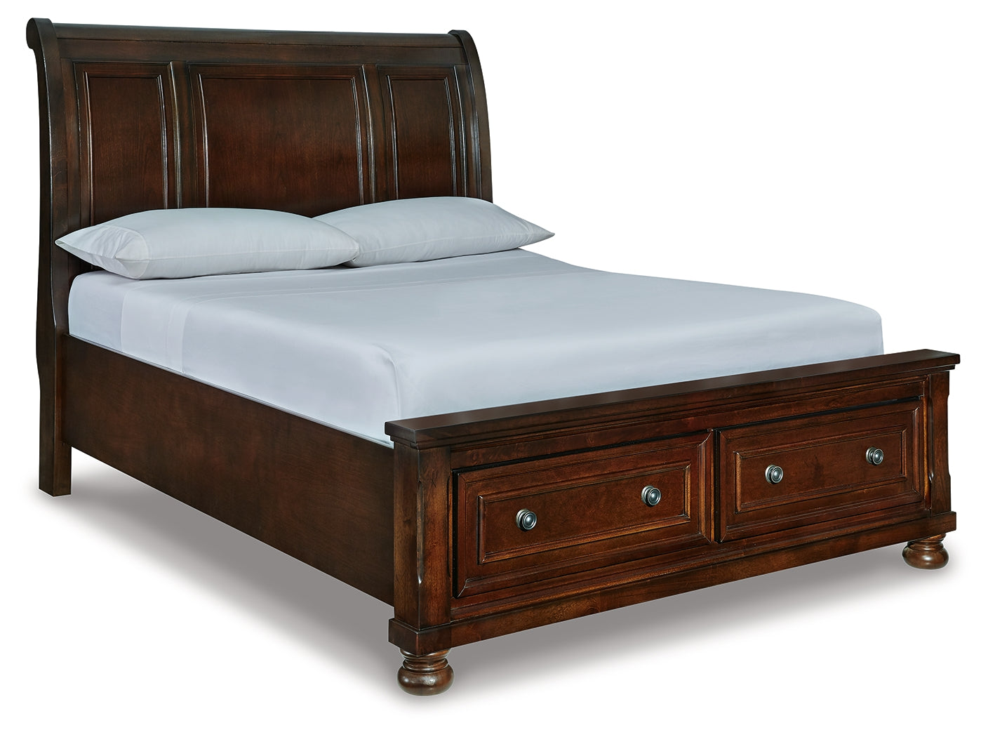 Porter Rustic Brown Queen Sleigh Bed