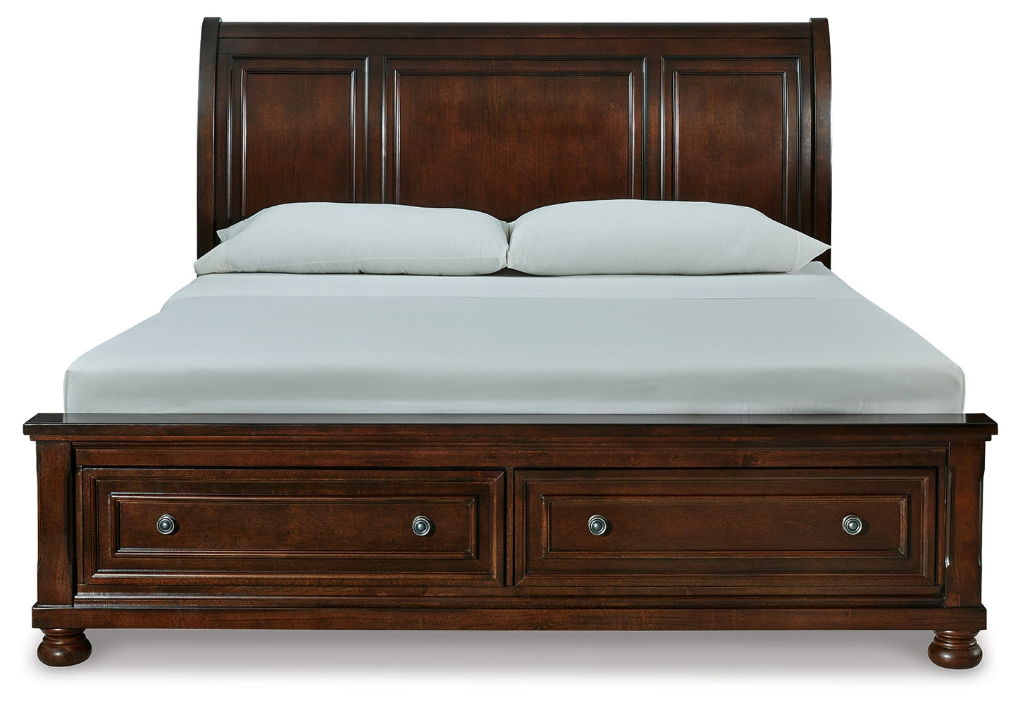 Porter Rustic Brown King Sleigh Bed