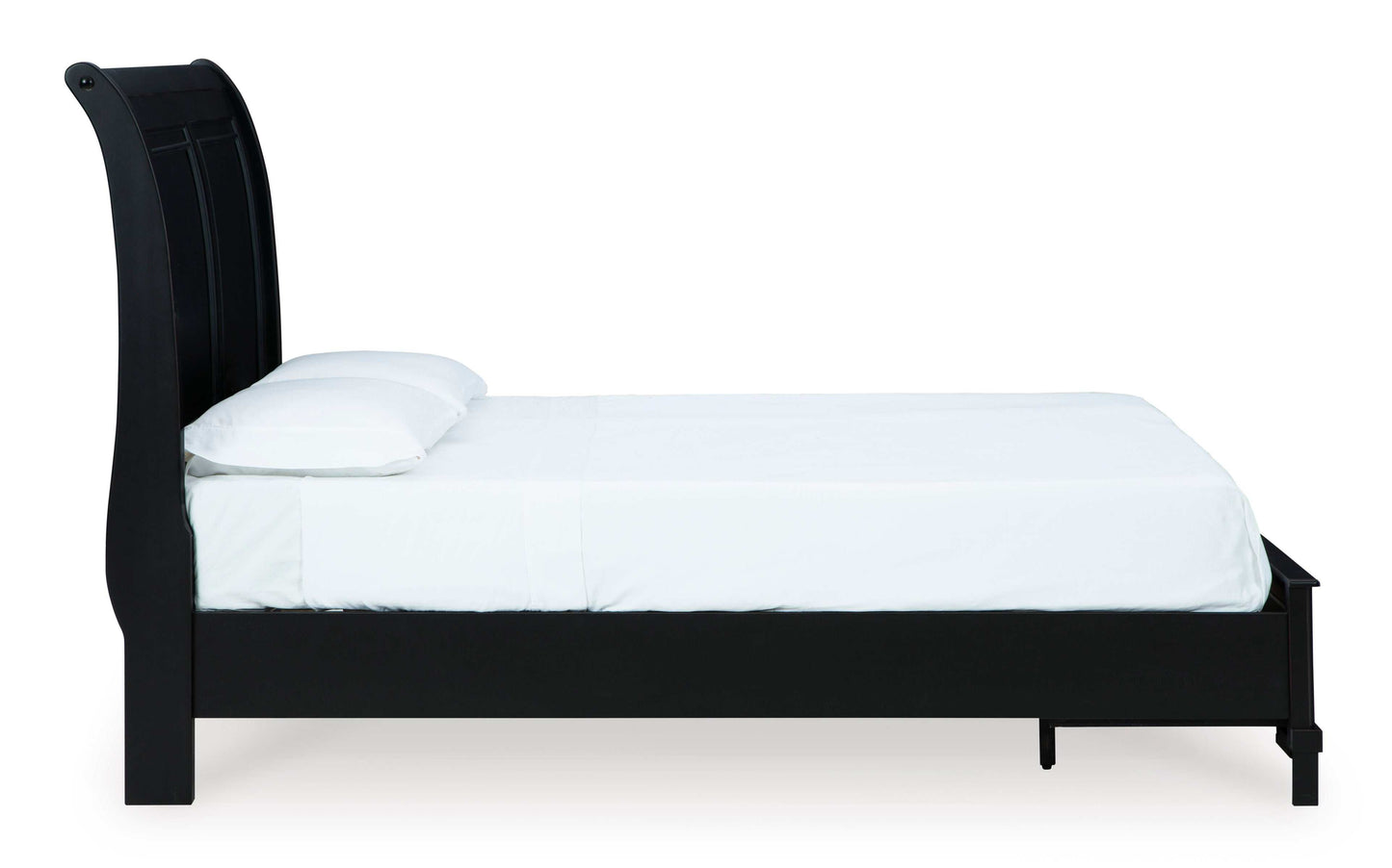 Chylanta Black Queen Sleigh Storage Bed