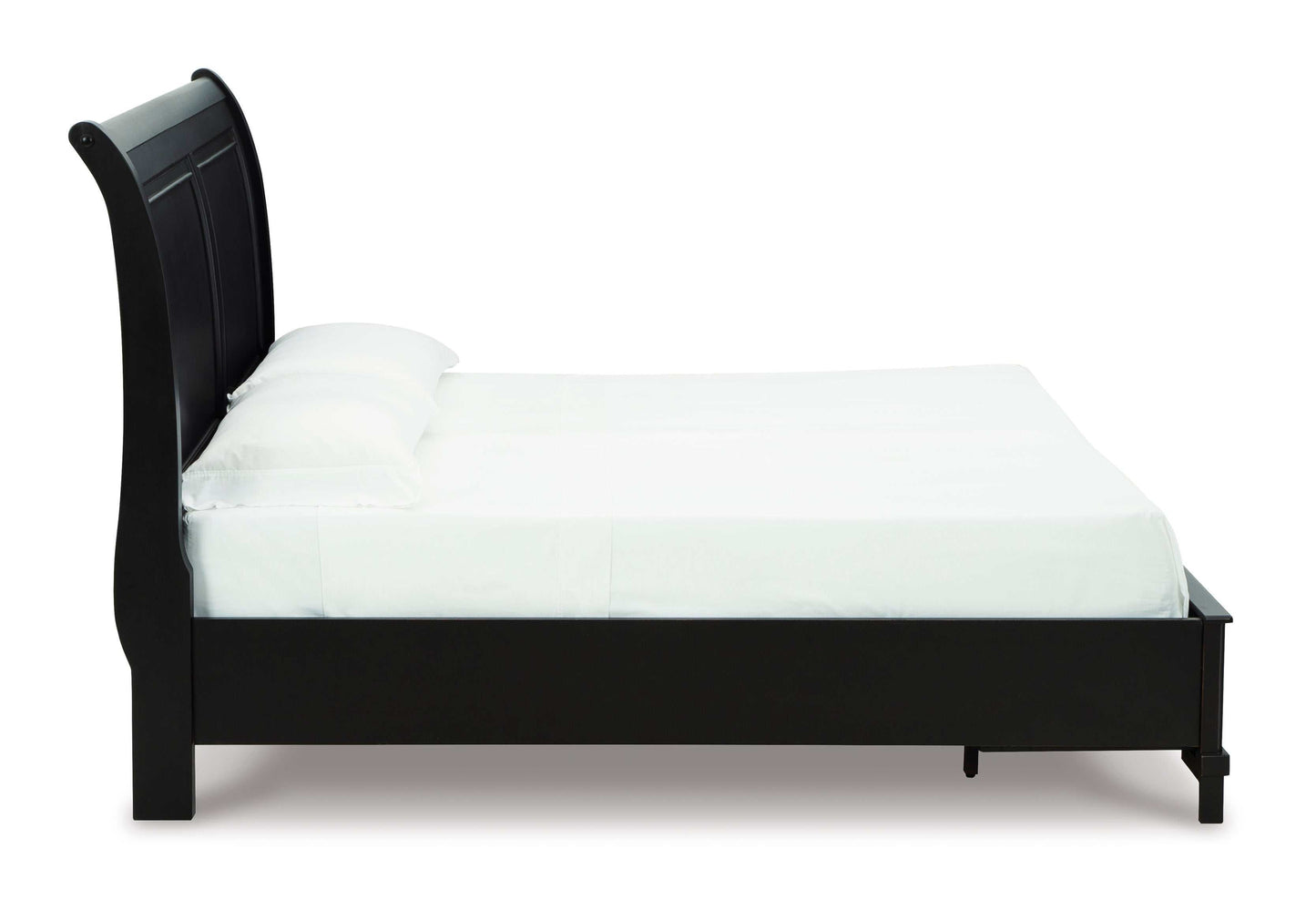 Chylanta Black King Sleigh Storage Bed