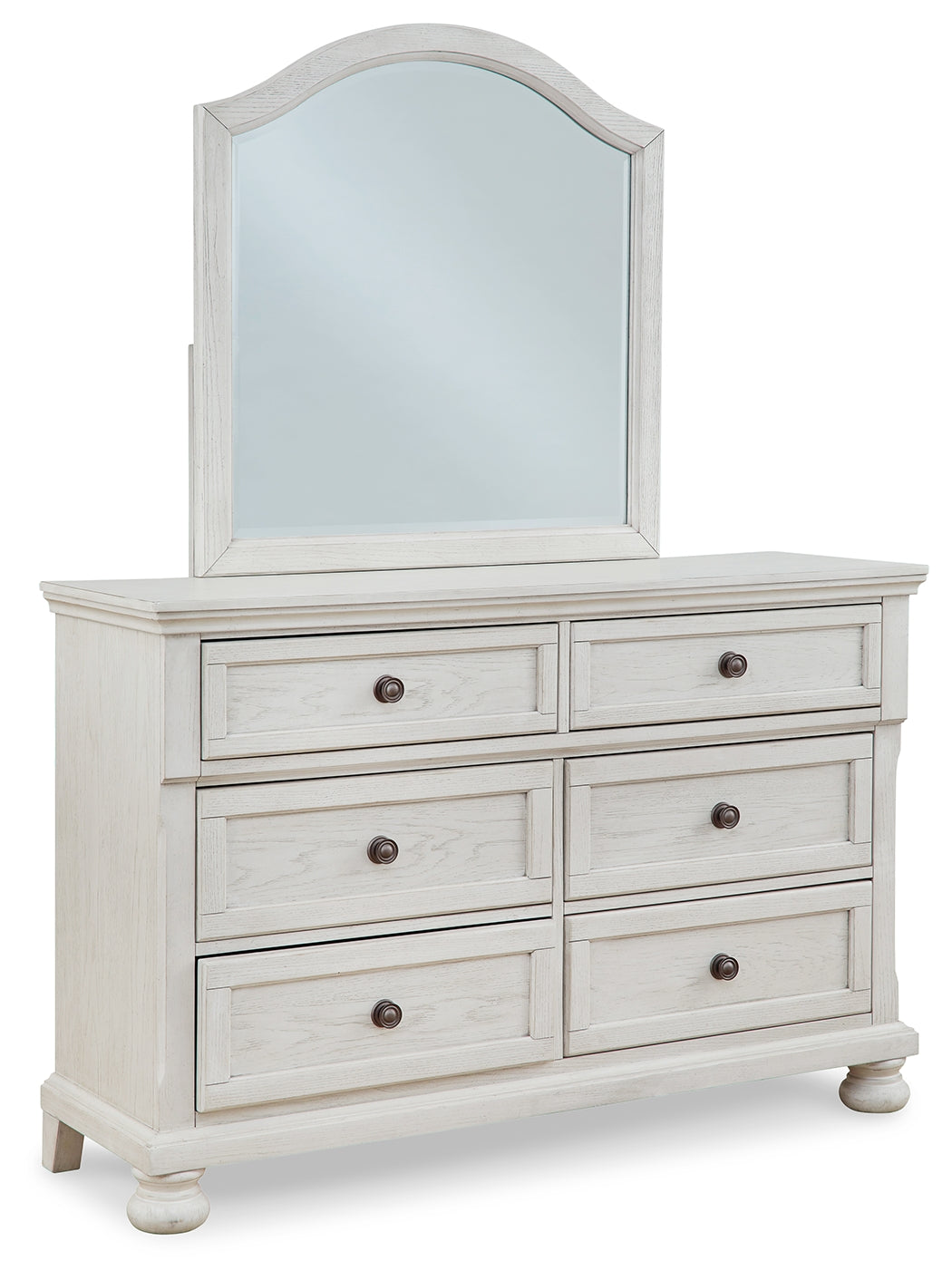 Robbinsdale Antique White Dresser and Mirror