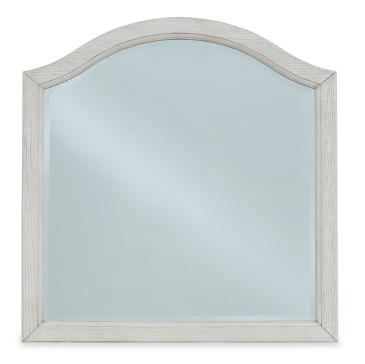 Robbinsdale Antique White 34" Bedroom Mirror