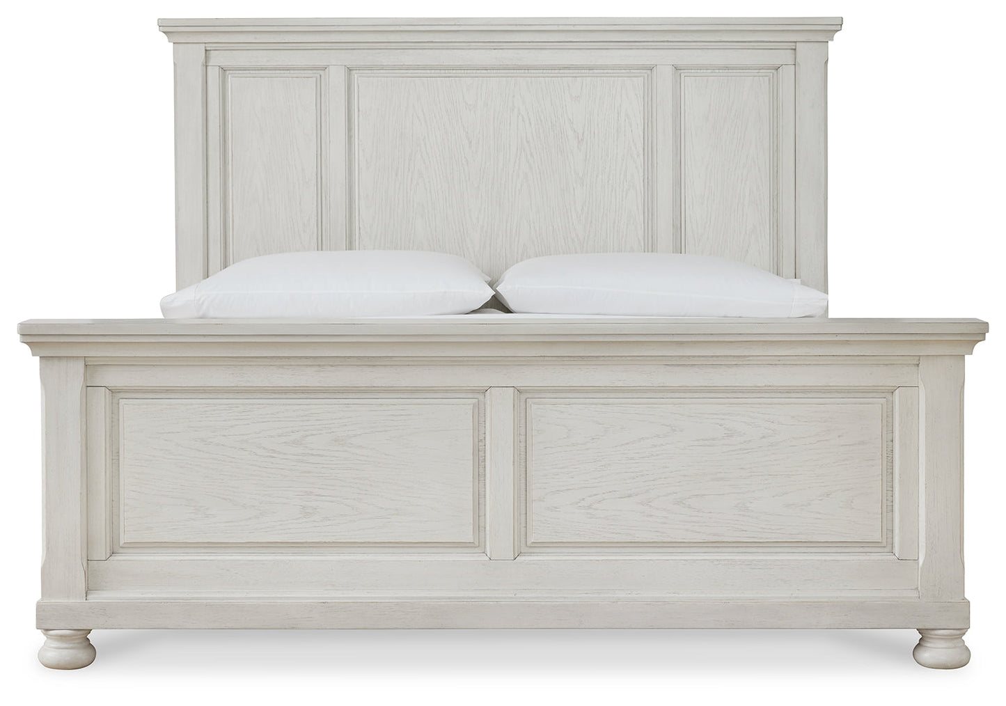 Robbinsdale Antique White Queen Panel Bed