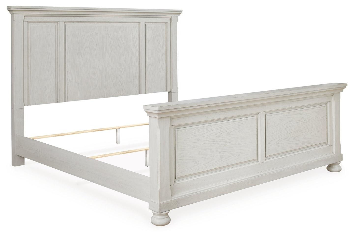 Robbinsdale White Queen Panel Bedroom Set with Dresser and Mirror