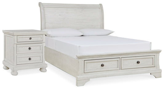 Robbinsdale Full Storage Bedroom Set with Nightstand