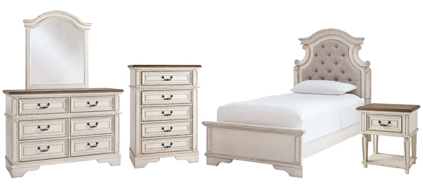 Realyn Twin Panel Youth Bedroom Set / 5pc