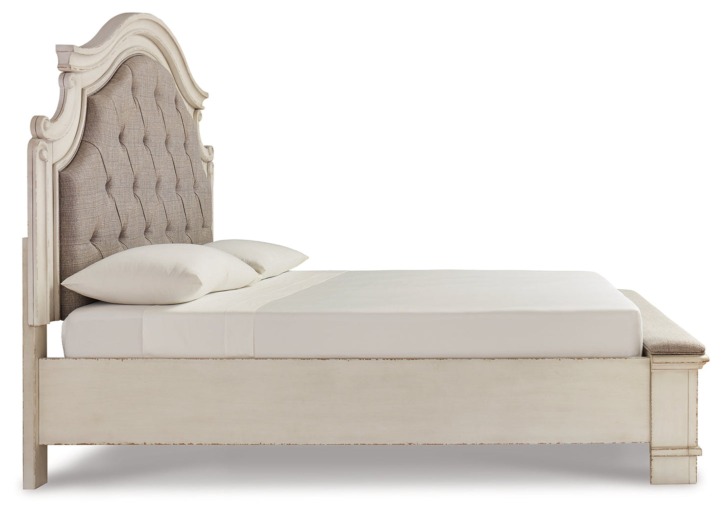 Realyn Two-tone King Upholstered Bed