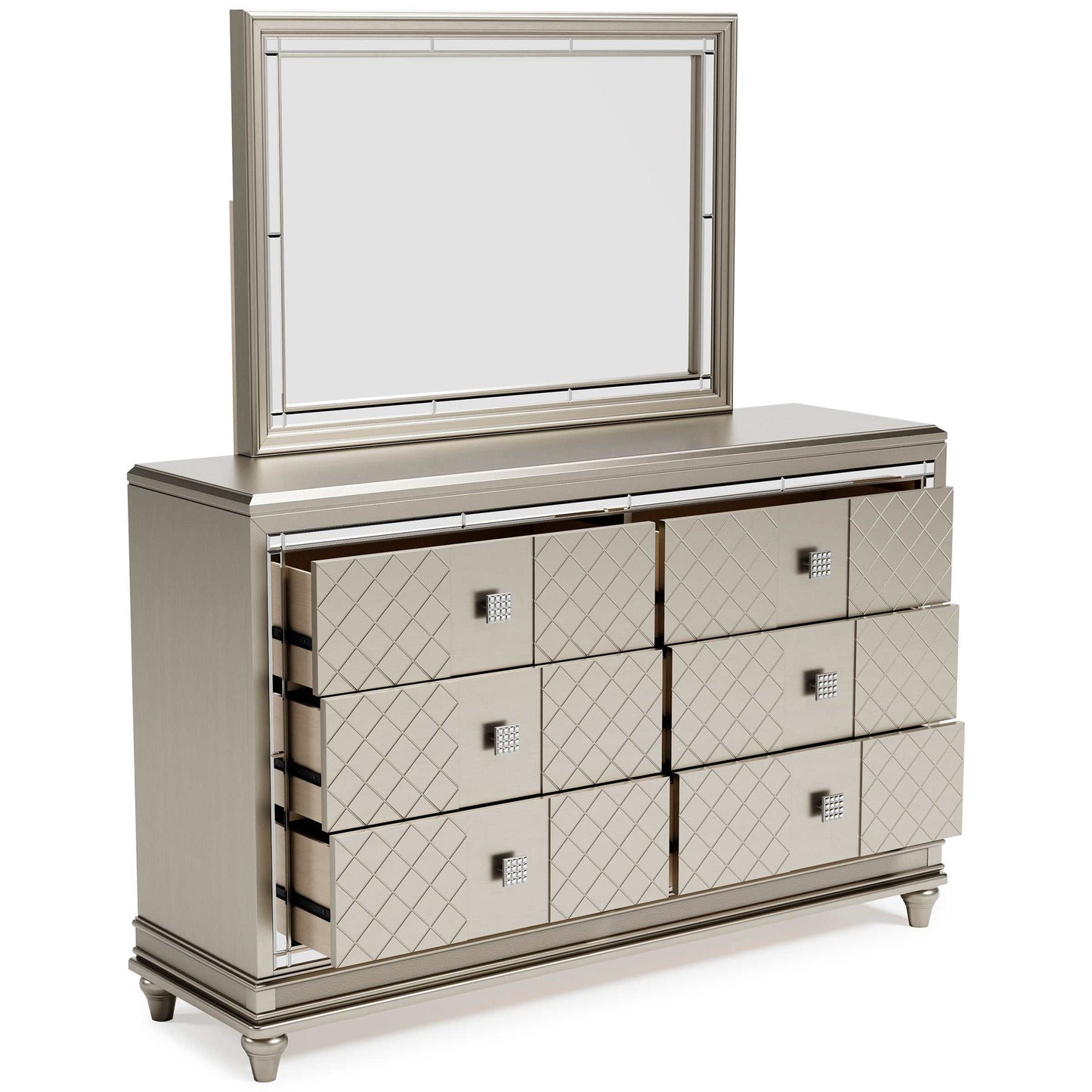 Chevanna Platinum Dresser & Mirror