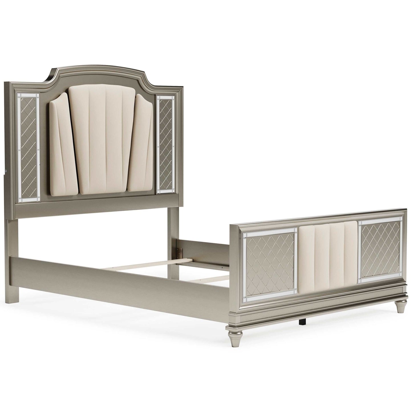 Chevanna Platinum Queen Upholstered Panel Bed