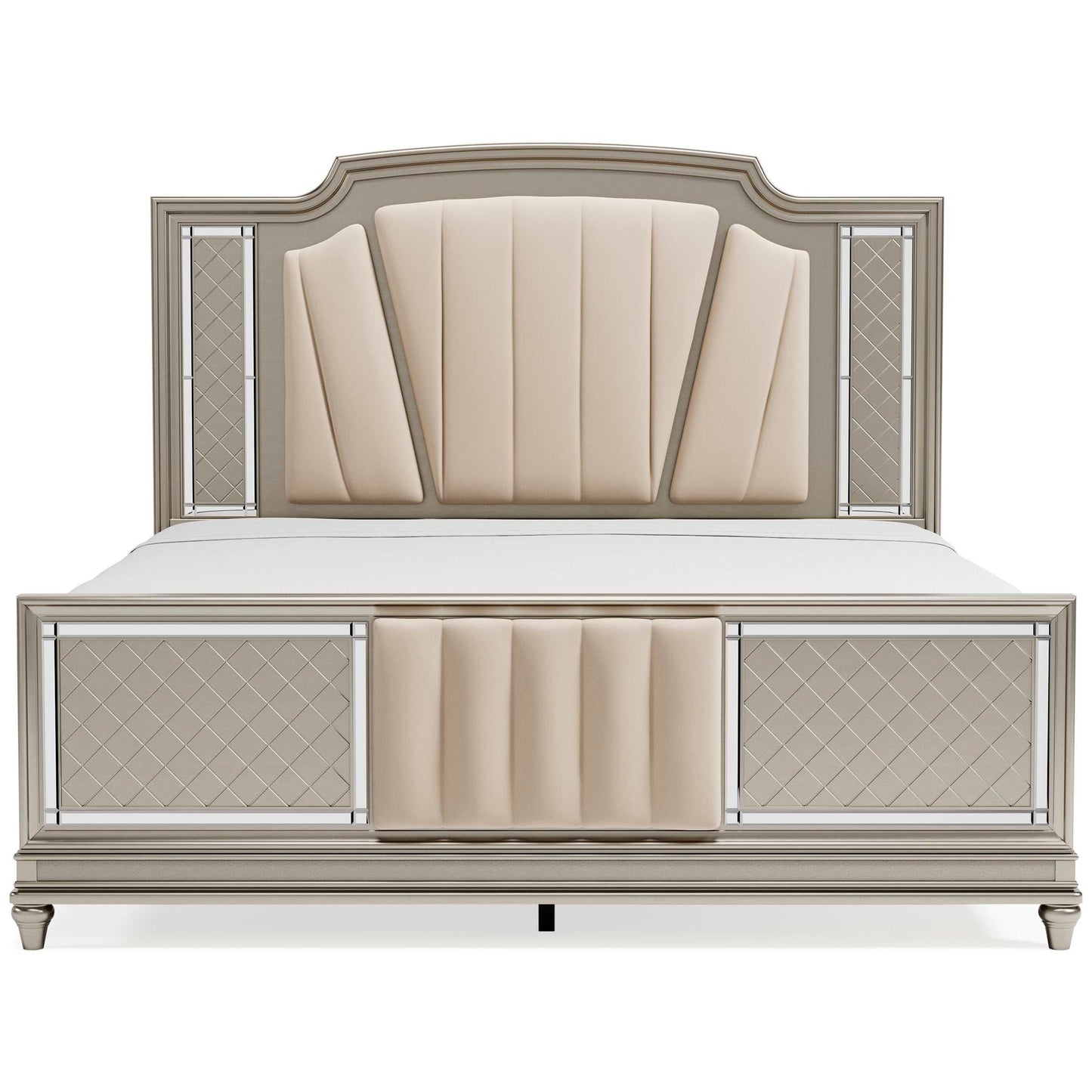 Chevanna Platinum Cal. King Upholstered Panel Bedroom Sets