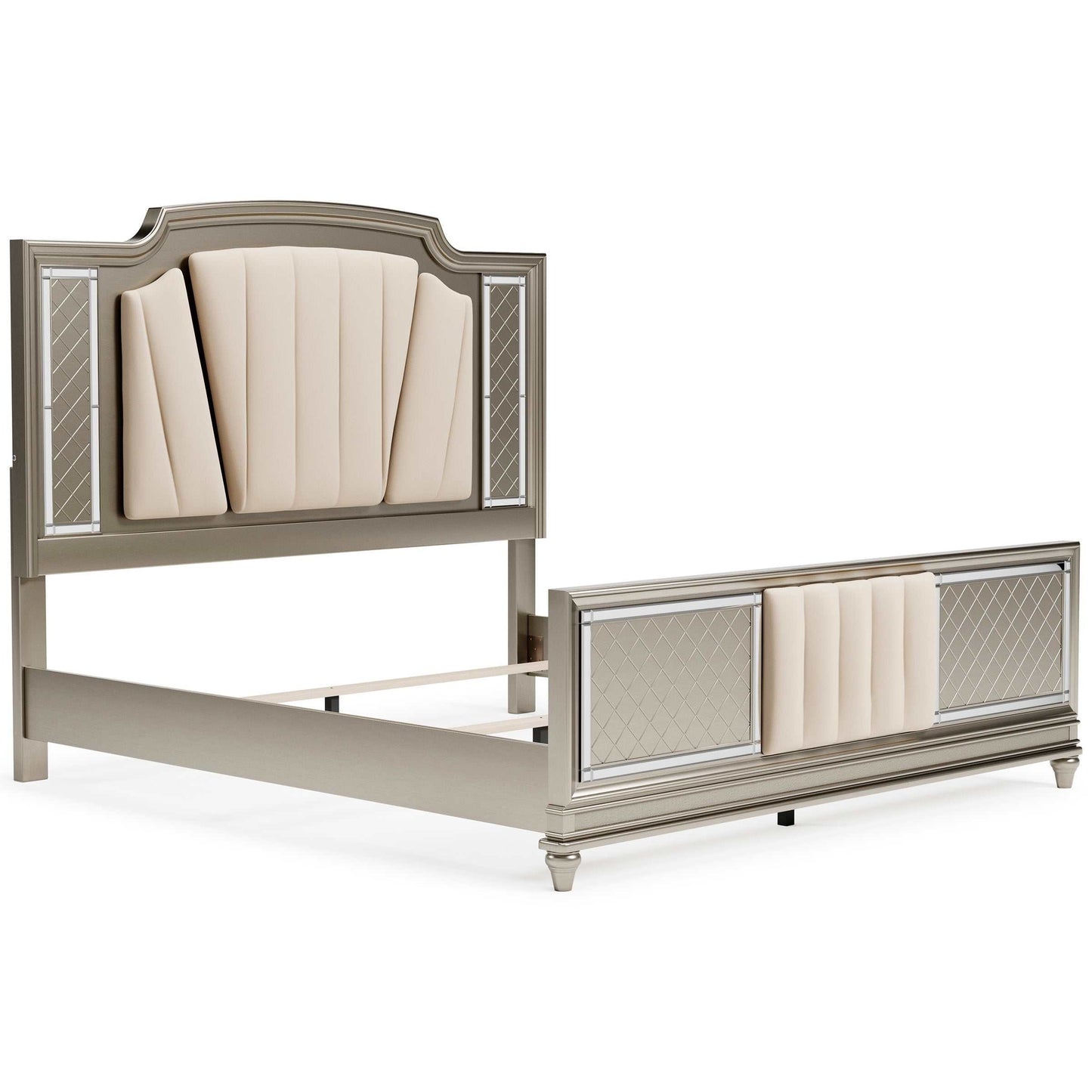 Chevanna Platinum Cal. King Upholstered Panel Bedroom Sets