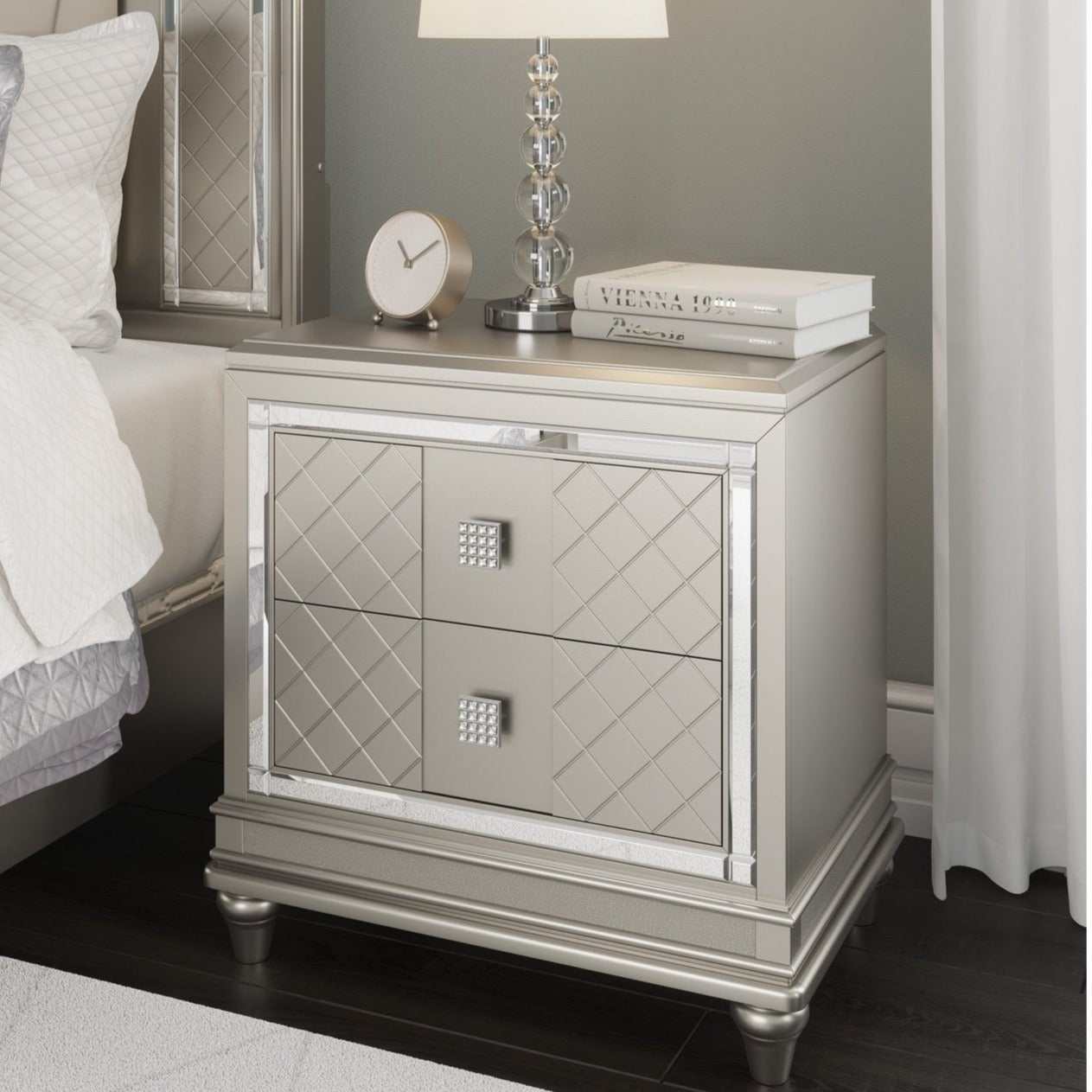 Chevanna Platinum Nightstand