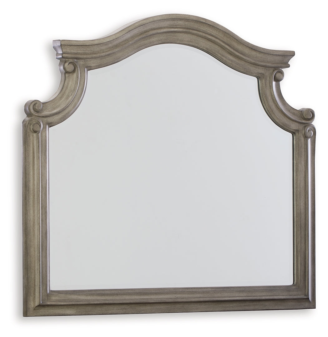 Lodenbay Antique Gray Bedroom Mirror