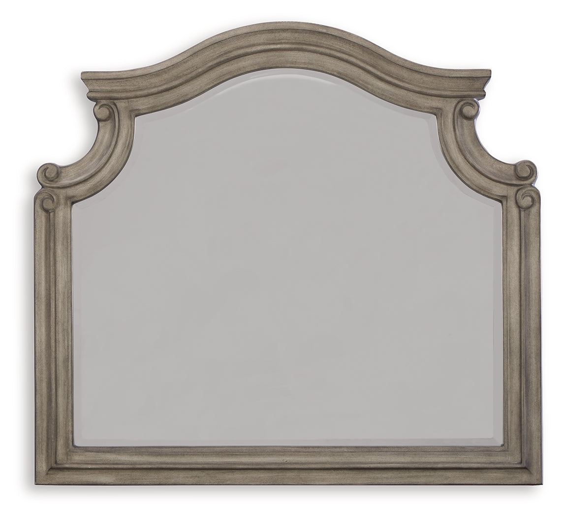 Lodenbay Antique Gray Bedroom Mirror