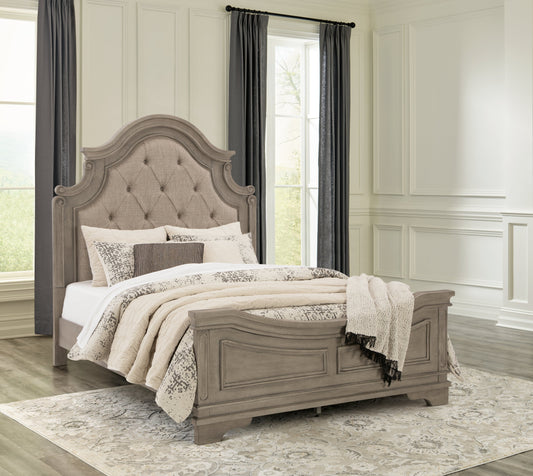 Lodenbay Antique Gray Queen Panel Bed