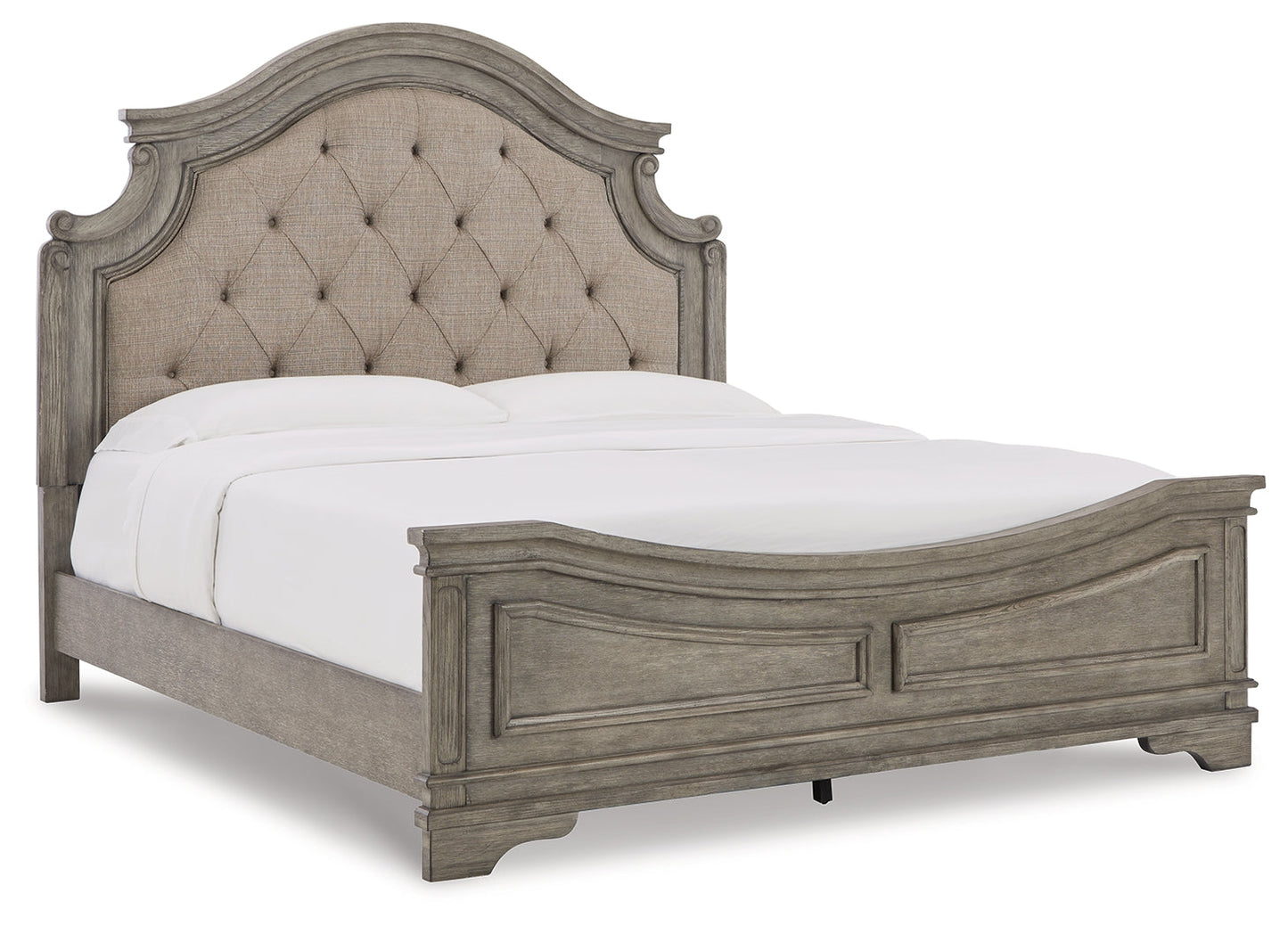 Lodenbay Antique Gray King Panel Bed