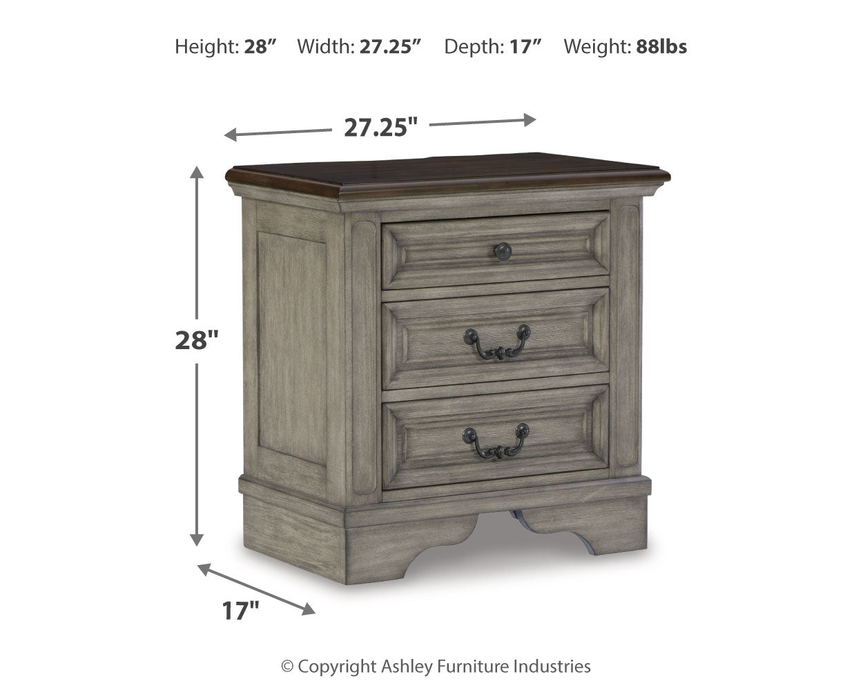 Lodenbay Queen Upholstered Panel Bedroom Set with Dresser, Mirror and 2 Nightstands