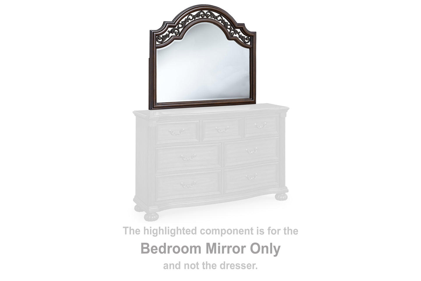 Lavinton Brown Bedroom Mirror - Ornate Home