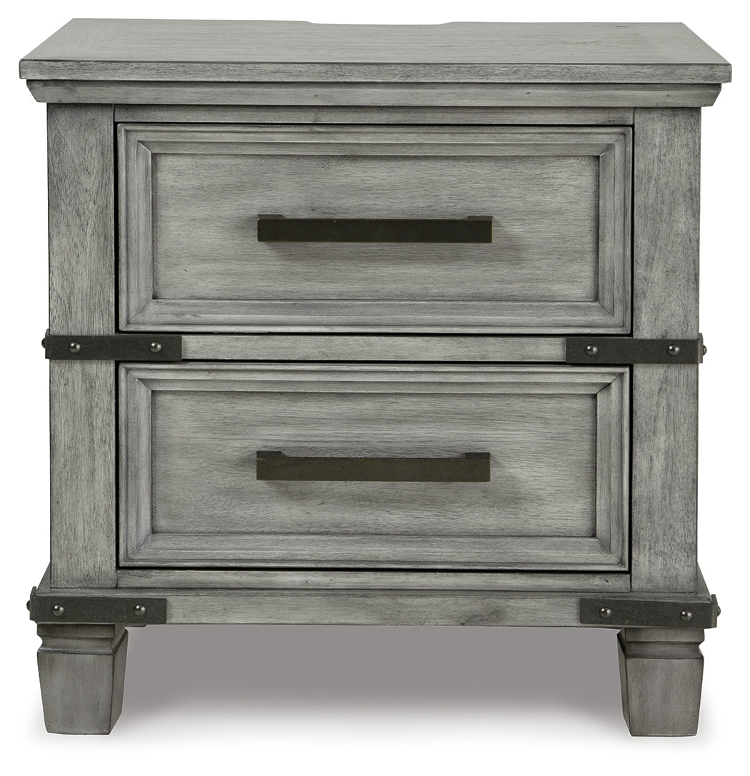 Russelyn Gray Queen Panel Storage Bedroom Set with Dresser, Mirror, Chest and 2 Nightstands