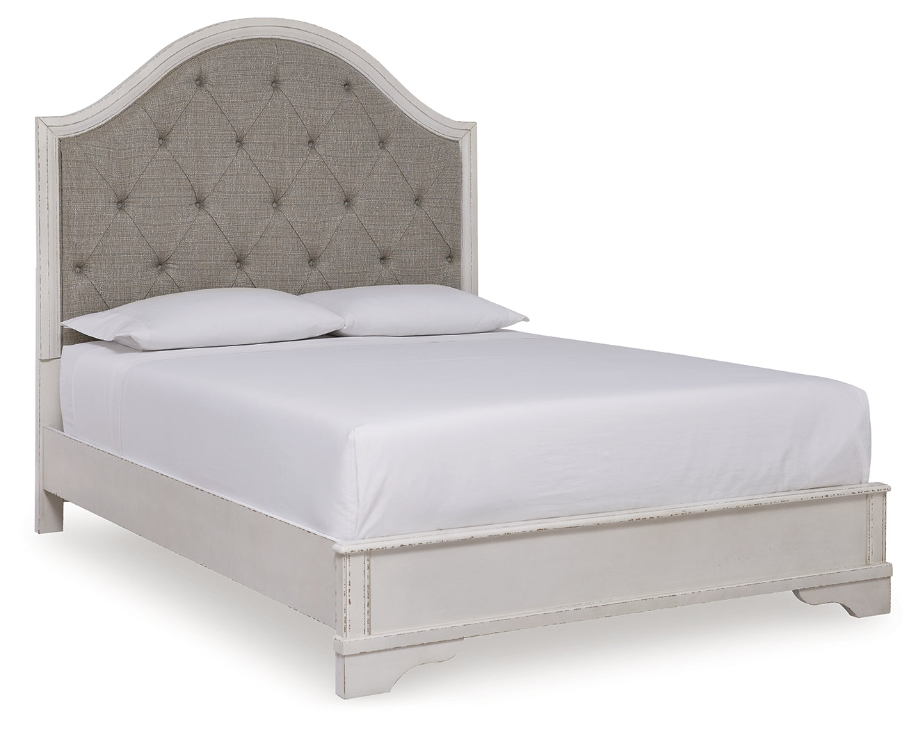 Brollyn Two-tone Queen Upholstered Panel Bed