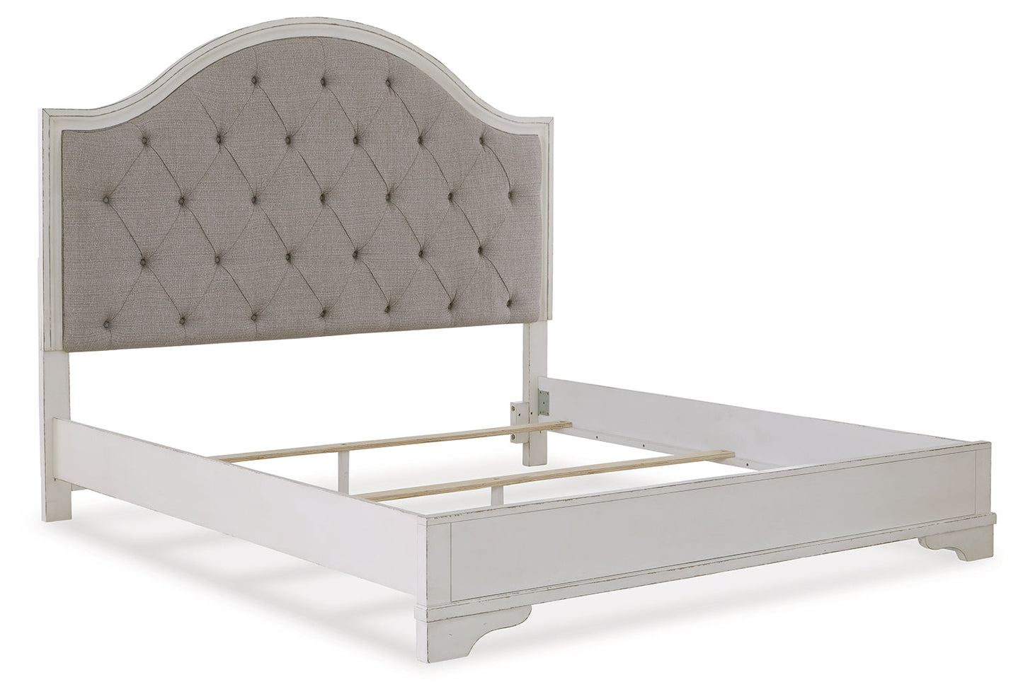 Brollyn Two-tone King Upholstered Panel Bed