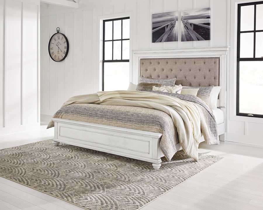 Kanwyn Queen Panel Bed w/ Uph. HB