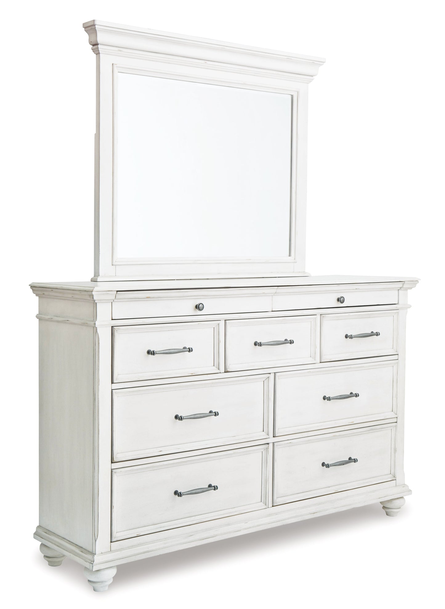 Kanwyn King Panel Bedroom Set with Storage, Dresser and Mirror