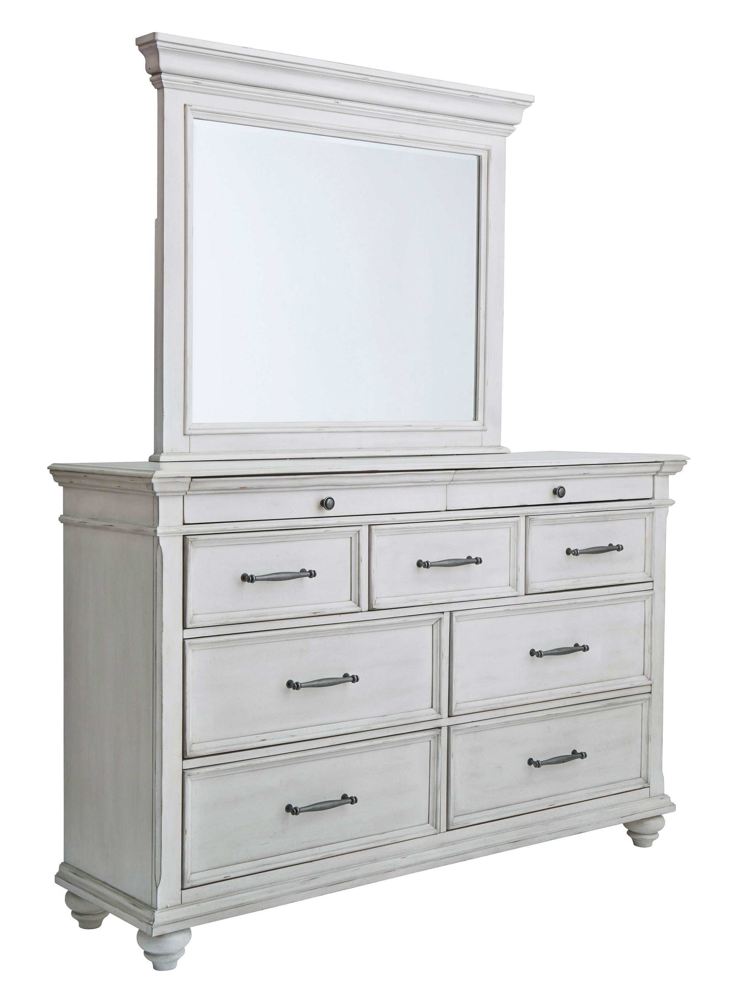 Kanwyn Whitewash Queen Bedroom Set / 3pc