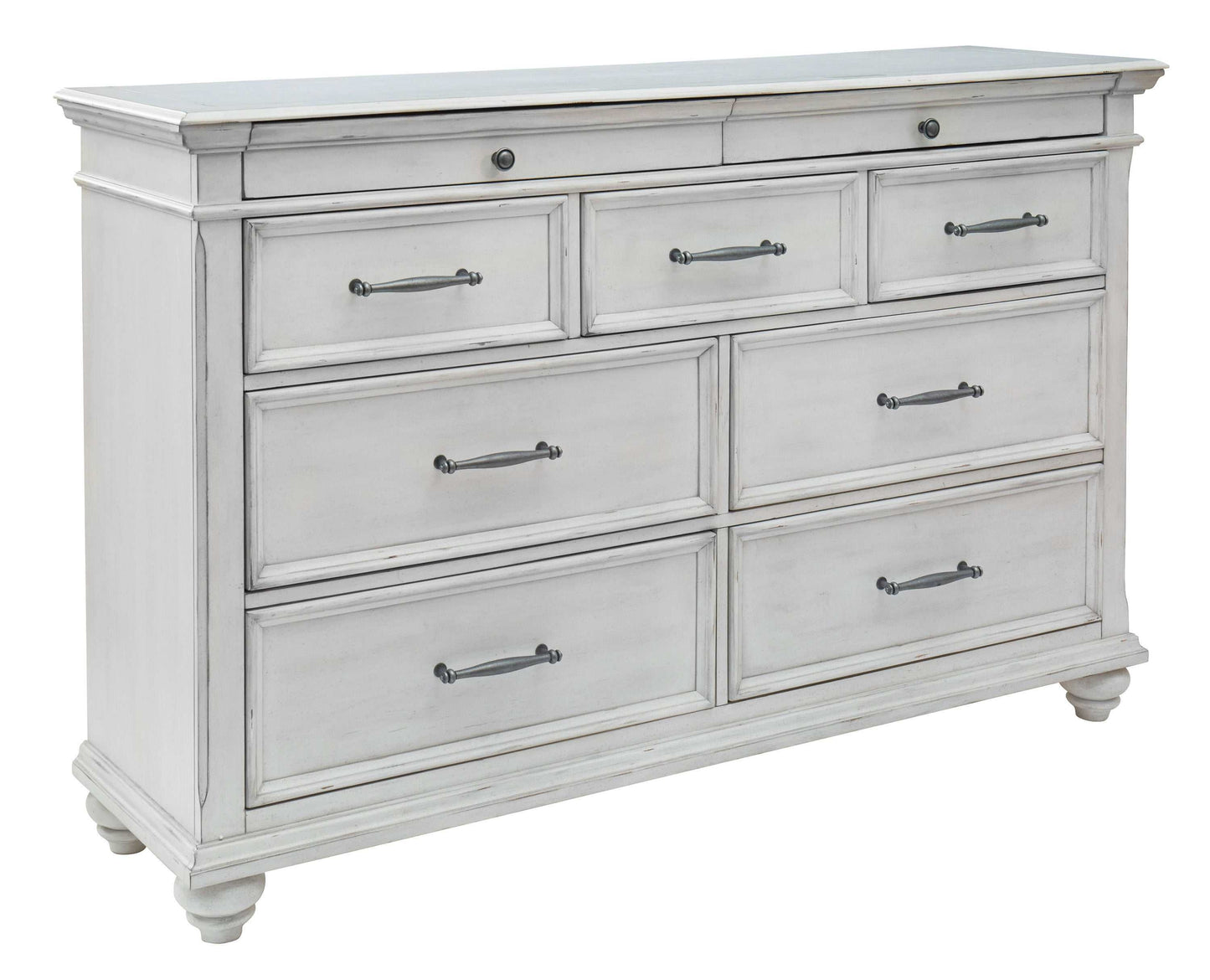 Kanwyn Whitewash Queen Bedroom Set / 3pc