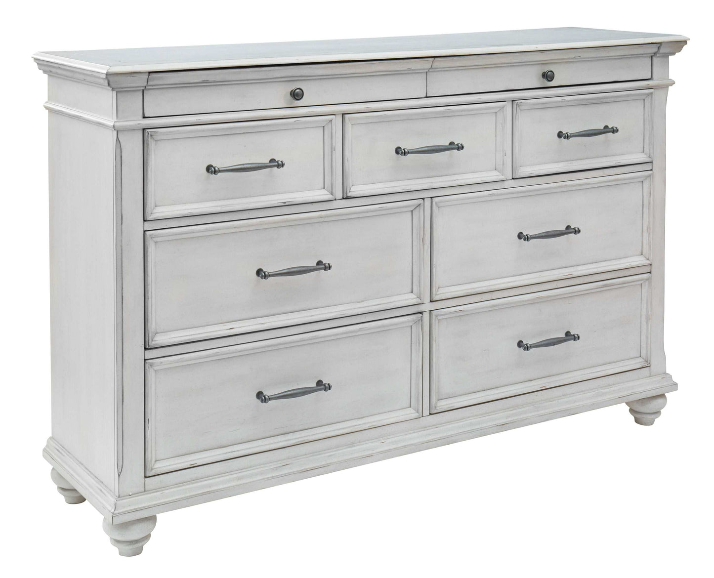 Kanwyn Whitewash Cal. King Bedroom Set / 3pc