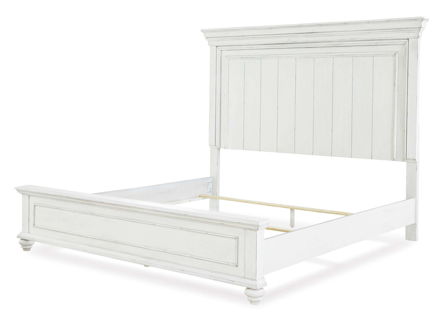 Kanwyn Whitewash Queen Panel Bedroom Set / 5pc