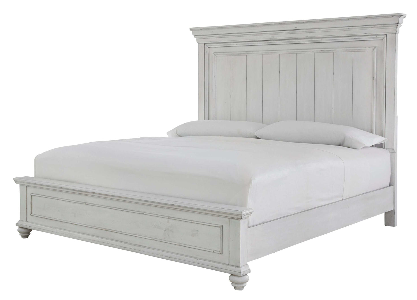 Kanwyn Whitewash Cal. King Bedroom Set / 3pc