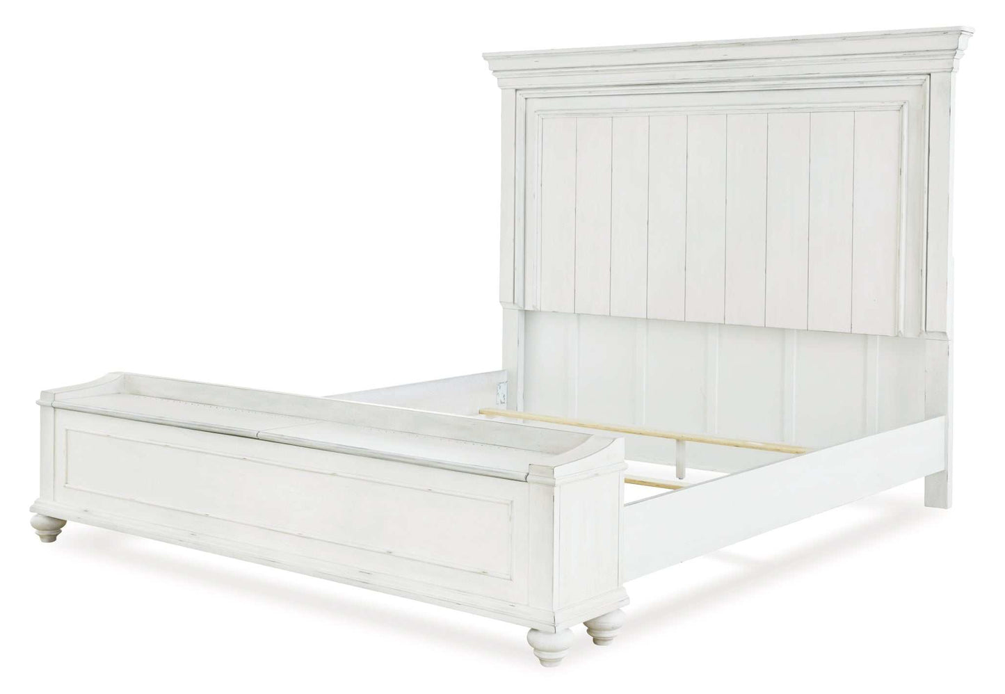 Kanwyn California King Panel Bed w/ Storage Bench