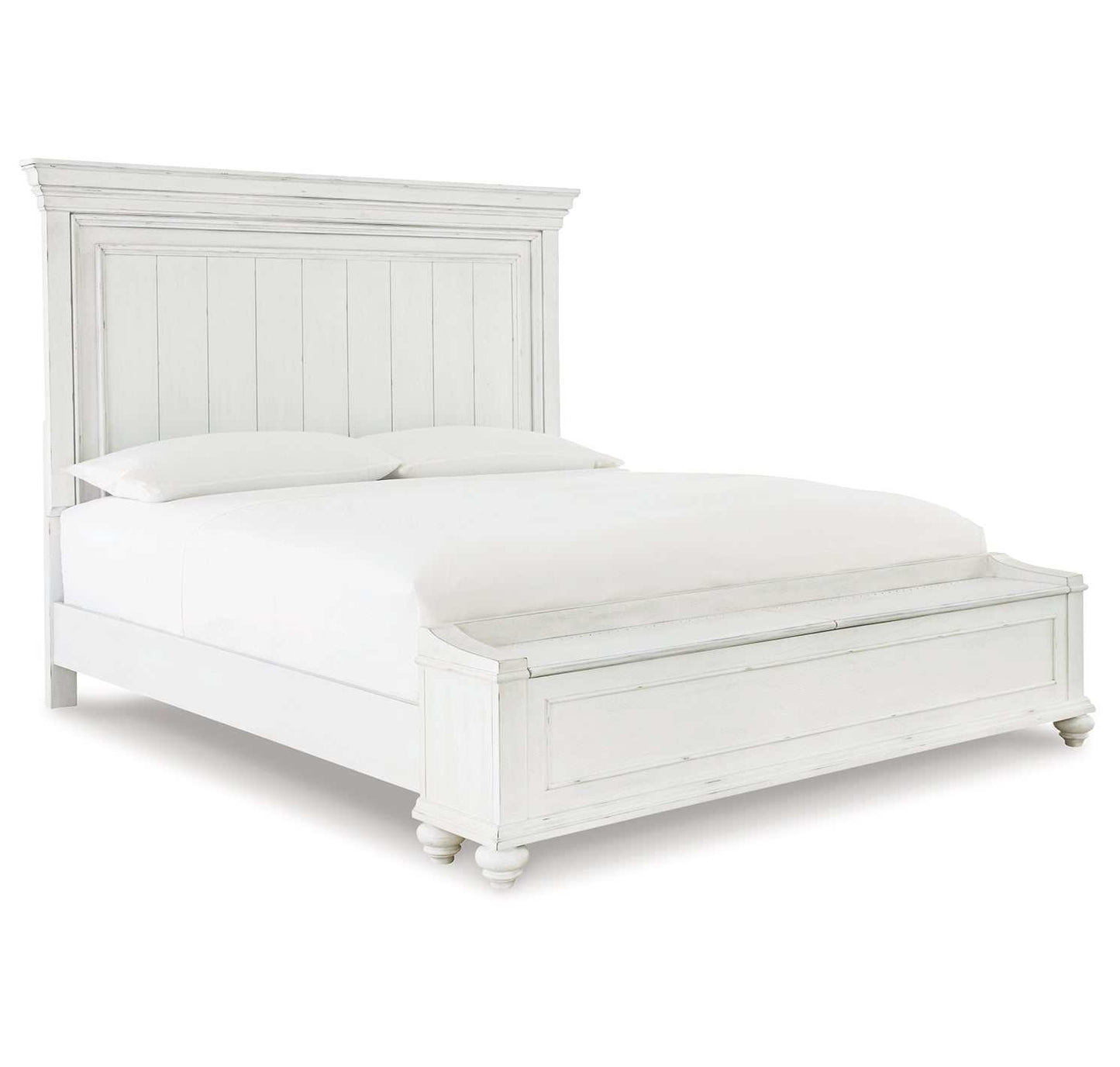 Kanwyn California King Panel Bed w/ Storage Bench