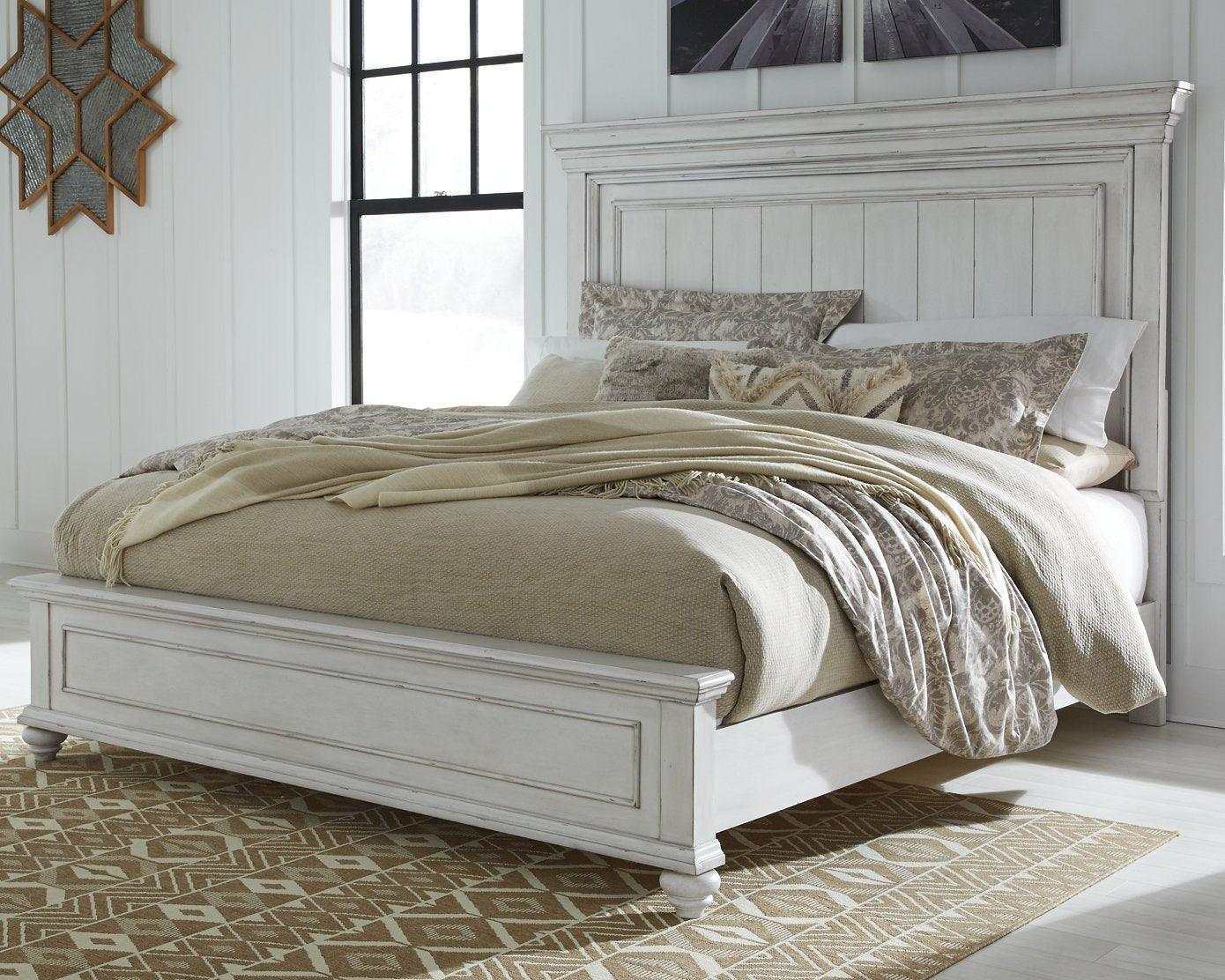 Kanwyn Whitewash Queen Bedroom Set / 3pc