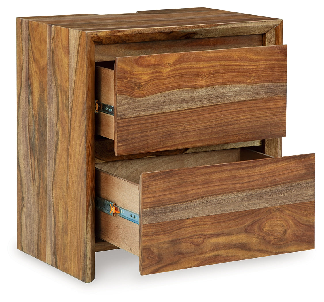 Dressoni 24" 2 Drawer Charging Nightstand