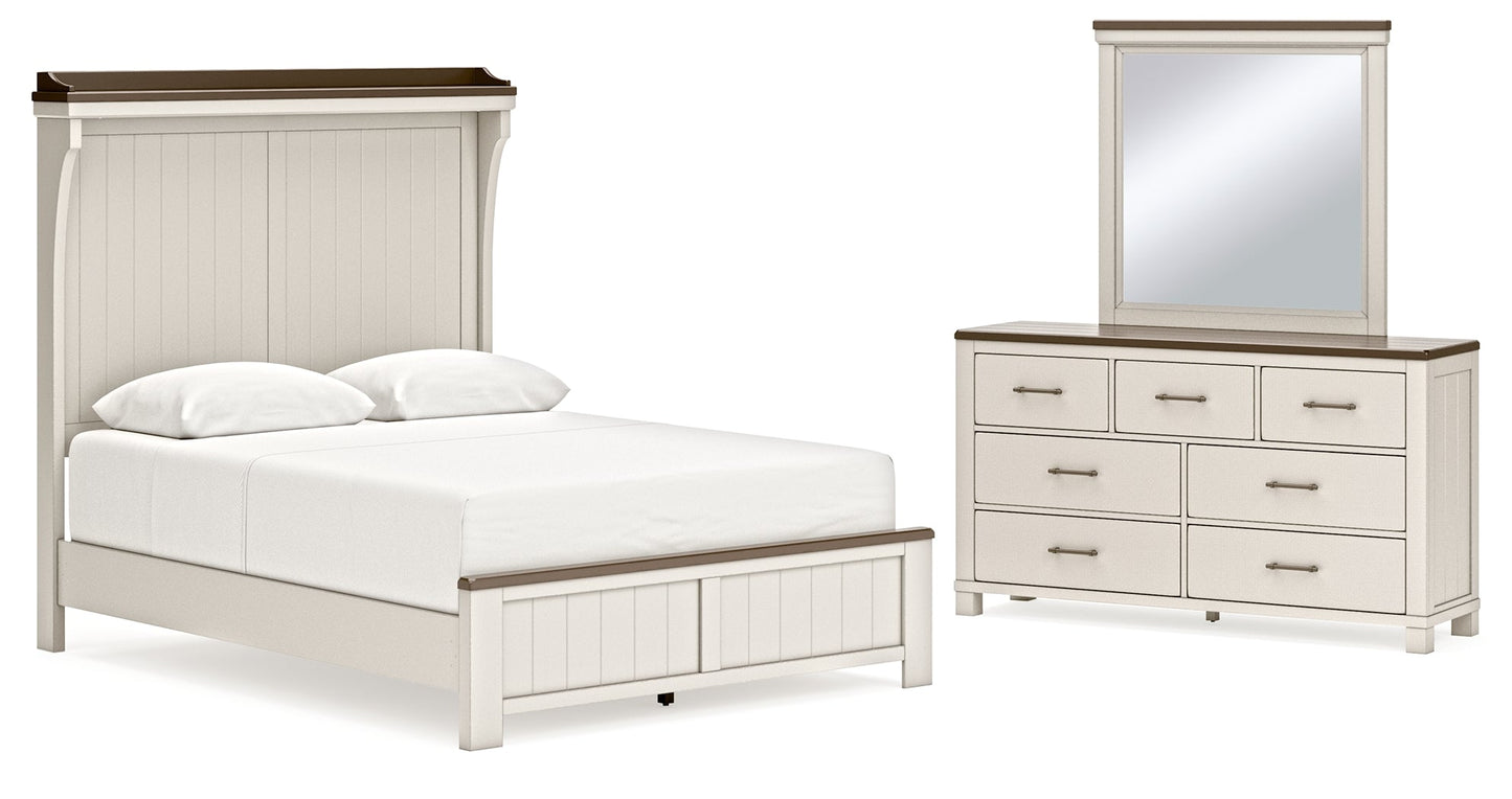 Darborn Queen Panel Bedroom Set with Dresser and Mirror