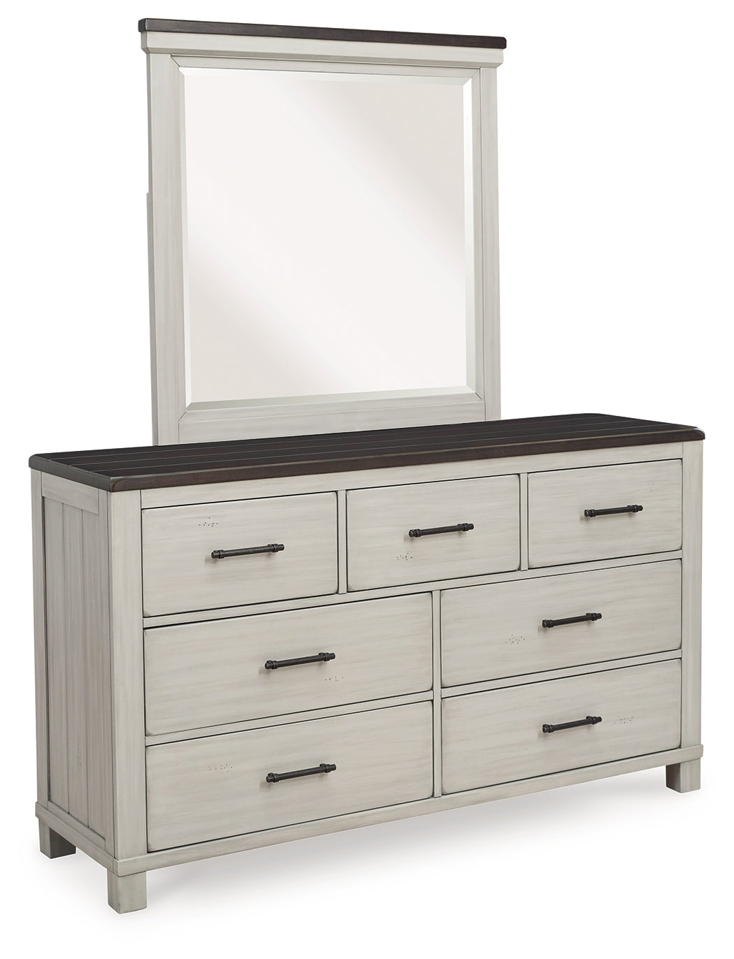 Darborn California King Panel Bedroom Set with Dresser and Mirror