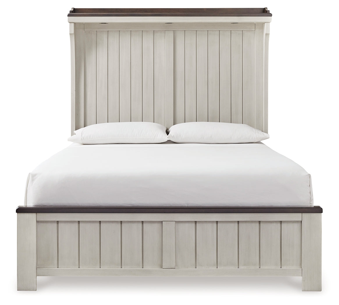 Darborn Gray/Brown Queen Panel Bed