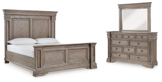 Blairhurst California King Panel Bedroom Set with Dresser and Mirror