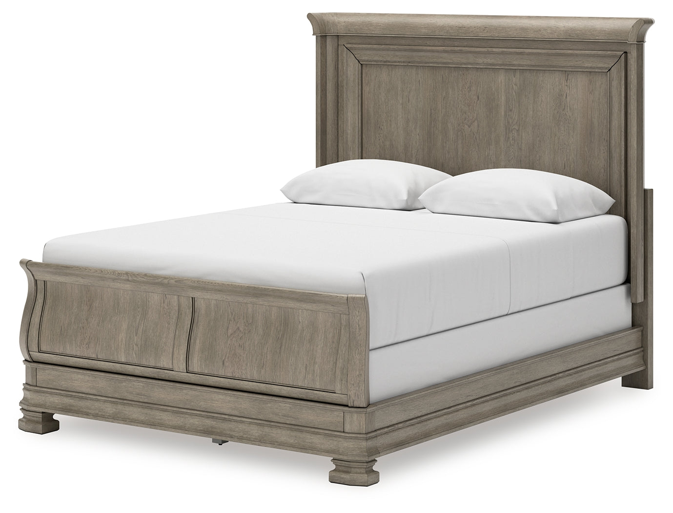 Lexorne Gray Queen Sleigh Bed