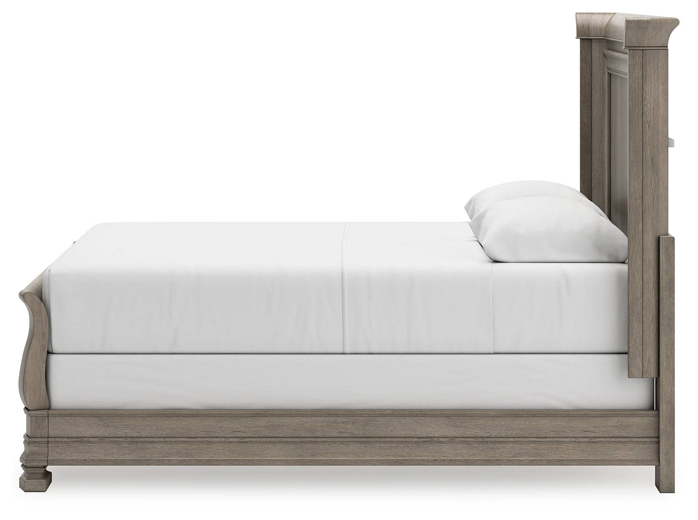 Lexorne Gray Queen Sleigh Bed